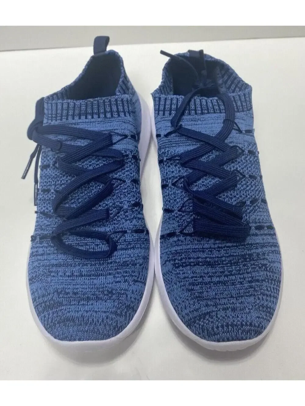 Women’s Blue Running Sneakers Size 10 Sock-Style Comfort Training Shoes New